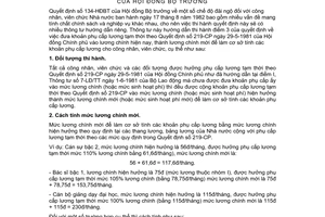 Thông tư 17-LĐ/TT chế độ đãi ngộ công nhân viên chức Nhà nước hướng dẫn Quyết định 134-HĐBT
