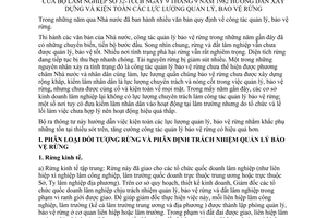 Thông tư 32-TCCB xây dựng kiện toàn lực lượng quản lý bảo vệ rừng