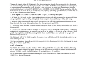 Công văn 1602/UB thay đổi phương thức cấp bù giá khu vực sản xuất kinh doanh