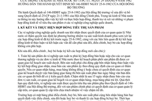 Thông tư 73-PC/TT quốc doanh hướng dẫn Quyết định 146-HĐBT