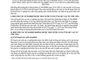 Thông tư 1187-UB/KHH lĩnh vực kế hoạch hoá xí nghiệp sản xuất công nghiệp quốc doanh hướng dẫn Quyết định 146-HĐBT