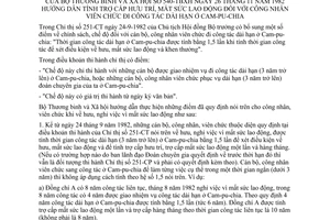 Thông tư 540-TBXH tính trợ cấp hưu trí mất sức lao động công nhân viên chức đi công tác dài hạn ở Campuchia