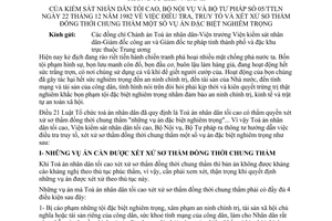 Thông tư liên ngành 05/TTLN điều tra truy tố xét xử sơ thẩm đồng thời chung thẩm vụ án đặc biệt nghiêm trọng