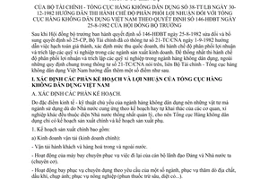 Thông tư liên bộ 38-TT/LB hướng dẫn thi hành phân phối lợi nhuận Tổng cục hàng không dân dụng Việt nam Quyết định 146-HĐBT
