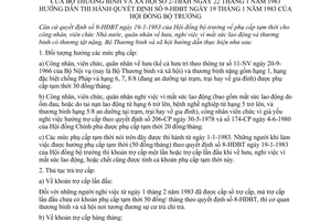 Thông tư 2-TBXH hướng dẫn Quyết định 9-HĐBT cấp tạm thời cho công nhân, viên chức quân nhân về hưu nghỉ việc mất sức lao động thương binh