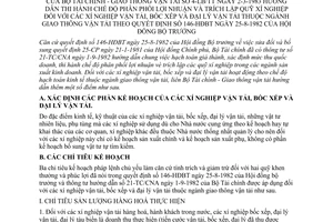 Thông tư 4-LB/TT hướng dẫn phân phối lợi nhuận trích lập quỹ xí nghiệp vận tải hướng dẫn Quyết định 146-HĐBT