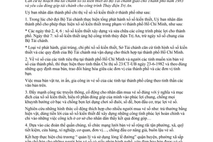 Chỉ thị 08/CT-UB sổ xố kiến thiết