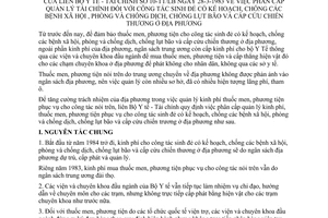 Thông tư 10-TT/LB phân cấp quản lý tài chính công tác sinh đẻ có kế hoạch chống bệnh xã hội phòng chống dịch lụt bão cấp cứu chiến thương địa phương