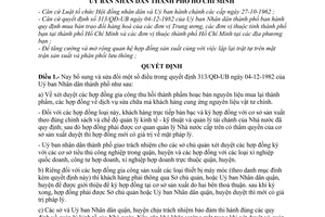 Quyết định 94/QĐ-UB sửa đổi Quyết định 313/QĐ-UB mua bán trao đổi hàng hoá các đơn vị Trung ương