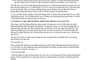Thông tư 03-TATC hướng dẫn giải quyết bồi thường thiệt hại tai nạn ôtô