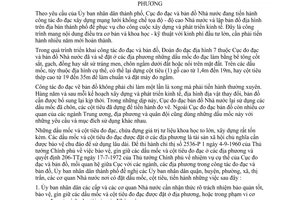 Chỉ thị 16/CT-UB bảo vệ, gìn giữ dấu mốc cột tiêu đo đạc địa phương