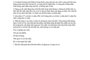 Tiêu chuẩn Việt Nam TCVN 3794:1983 về natri hidroxit kỹ thuật - phương pháp lấy mẫu do Chủ nhiệm Ủy ban Khoa học và Kỹ thuật Nhà nước ban hành