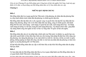 Luật tổ chức Hội đồng nhân dân và Uỷ ban nhân dân 1983 11-LCT/HĐNN7