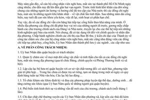 Chỉ thị 38/CT-UB chăm sóc cán bộ công nhân viên nghỉ hưu, nghỉ mất sức