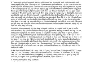 Chỉ thị 46/CT-UB tăng cường quản lý công tác xuất bản in phát hành sách thành phố Hồ Chí Minh