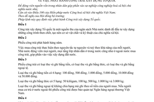 Pháp lệnh Phát hành công trái xây dựng Tổ quốc 1983 12-LCT/HĐNN7