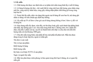 Tiêu chuẩn Việt Nam TCVN 1456:1983 về chè đen, chè xanh - phương pháp thử do Chủ nhiệm Ủy ban Khoa học và Kỹ thuật Nhà nước ban hành