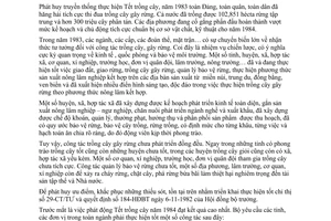 Chỉ thị 44-LN phát động Tết trồng cây đời đời nhớ ơn Bác Hồ năm 1984