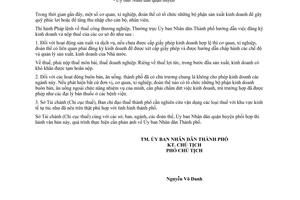 Công văn 2933/UB hướng dẫn đăng ký kinh doanh nộp thuế  những đơn vị sản xuất, kinh doanh gây quỹ phúc lợi