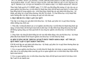 Thông tư liên tịch 3-TC/KHKT hướng dẫn chế độ trích lập sử dụng quỹ cơ quan nghiên cứu khoa học triển khai kỹ thuật