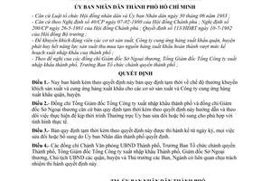 Quyết định 46/QĐ-UB chế độ thưởng khuyến khích sản xuất, cung ứng hàng xuất khẩu