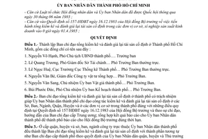 Quyết định 84/QĐ-UB  thành lập Ban chỉ đạo tổng kiểm kê đánh giá lại tài sản cố định