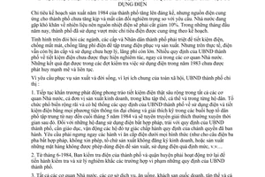 Chỉ thị 19/CT-UB thực hiện triệt để tiết kiệm điện quản lý chặt chẽ sử dụng điện Hồ Chí Minh