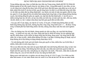 Chỉ thị 25/CT-UB gấp rút chấn chỉnh tăng cường công tác quản lý xây dựng địa bàn thành phố Hồ Chí Minh