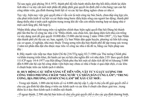 Chỉ thị 27/CT-UB đẩy mạnh chỉ đạo thực hiện chương trình công tác nhà ở thành phố Hồ Chí Minh