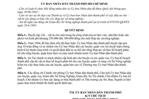 Quyết định 204/QĐ-UB  cấp kinh phí vật tư xây dựng cơ sở vật chất kỹ thuật cho các hợp tác xã nông nghiệp