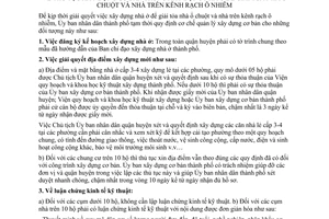 Quy định 77/QĐ-UB thủ tục xây dựng cơ bản trong xây dựng nhà ở để giải tỏa nhà ổ chuột và nhà trên kênh rạch ô nhiễm