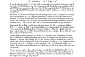 Chỉ thị 40/CT-UB  khẩn trương triển khai thực hiện phương án xây dựng vùng lúa năng suất cao