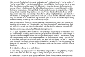 Chỉ thị 42/CT-UB đình chỉ hoạt động đoàn văn nghệ chuyên nghiệp quận, huyện thành phố Hồ Chí Minh