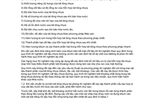 Ti&#234;u chuẩn ng&#224;nh 22TCN 62:1984 về quy tr&#236;nh th&#237; nghiệm b&#234; t&#244;ng nhựa