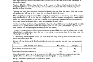 Tiêu chuẩn ngành 22TCN 63:1984 về quy trình thí nghiệm vật liệu nhựa đường