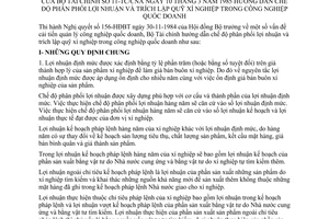 Thông tư 11-TC/CNA hướng dẫn phân phối lợi nhuận trích lập quỹ xí nghiệp công nghiệp quốc doanh