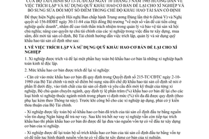 Thông tư 13-TC/ĐTXD sửa đổi trích lập quỹ khấu hao cơ bản xí nghiệp