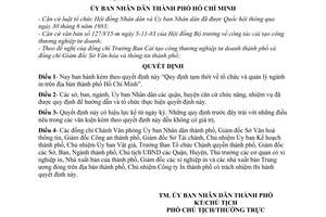 Quyết định 43/QĐ-UB Quy định tạm thời tổ chức quản lý ngành in