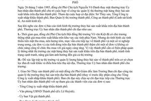 Thông báo 71/TB-UB ý kiến chỉ đạo công tác quản lý thị trường các mặt hàng thủy hải sản xuất khẩu