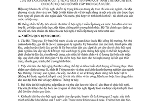 Thông tư 20-TC/HCVX quy định chế độ chi tiêu hội nghị mỗi cấp cả nước