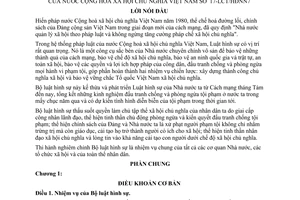 Bộ luật Hình sự 1985 17-LCT/HĐNN7