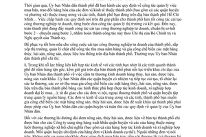 Chỉ thị 35/CT-UB công tác cải tạo, quản lý thị trường thu mua, gia công chế biến hàng xuất khẩu