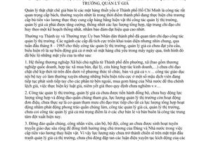 Chỉ thị 40/CT-UB tập trung lực lượng tổng hợp đẩy mạnh công tác quản lý thị trường, giá