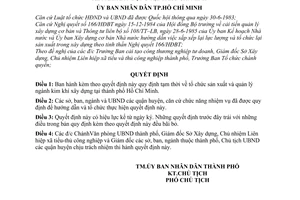 Quyết định 198/QĐ-UB tổ chức sản xuất quản lý ngành kim khí xây dựng