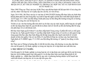 Thông tư 4-TS/TT hướng dẫn chế độ trả tiền công thưởng phụ cấp khác cán bộ quản lý, kỹ thuật nghiệp vụ hợp tác xã tập đoàn sản xuất nghề cá