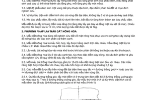 Tiêu chuẩn Việt Nam TCVN 4046:1985 về đất trồng trọt - Phương pháp lấy mẫu do Ủy ban Khoa học và Kỹ thuật Nhà nước ban hành