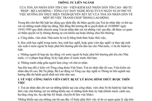 Thông tư liên ngành 02-TT/LN thẩm quyền xét xử Toà án nhân dân tranh chấp lao động