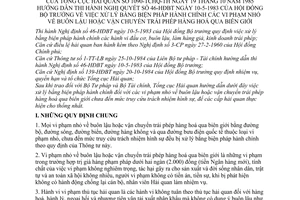 Thông tư 1090-TCHQ/TH buôn lậu vận chuyển trái phép hàng hoá qua biên giới hướng dẫn thi hành Nghị định 46-HĐBT