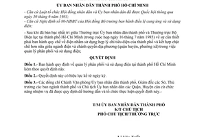 Quyết định 206/QĐ-UB quản lý phân phối  sử dụng điện