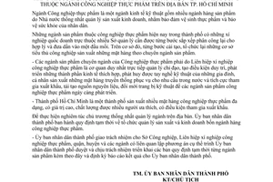 Chỉ thị 51/CT-UB cải tạo tổ chức lại sản xuất, quản lý kinh doanh bốn ngành hàng thuốc lá, rượu, bia, nước giải khát, dầu thực vật mía đường